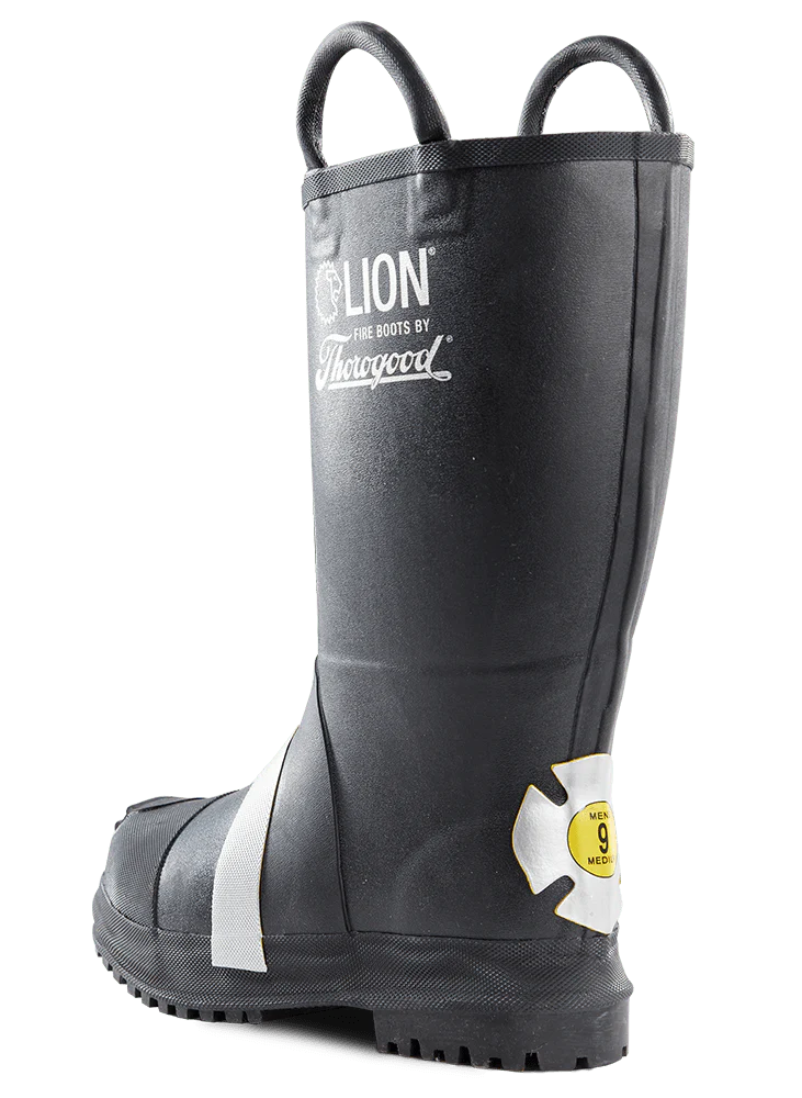 Lion Hellfire Insulated 14" Rubber Firefighter Boot - Image 3